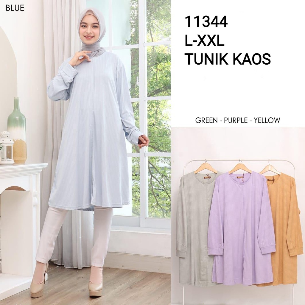 PGMTA - Tunik Wanita Muslim Fashion Wanita Hijab Terlaris Murah Kaos Import L-XXL YMD11344