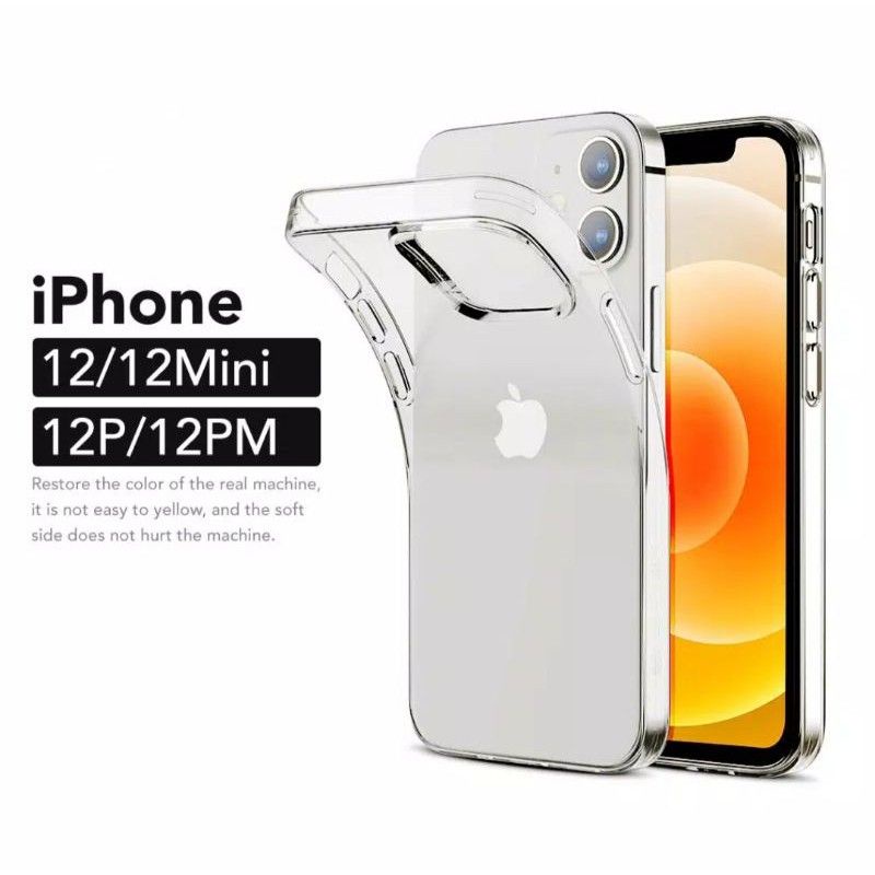 iPhone 12 12Pro 12 Mini 12 Pro Max Softcase HD Ultra Clear Soft Case Silicone Cover Bening