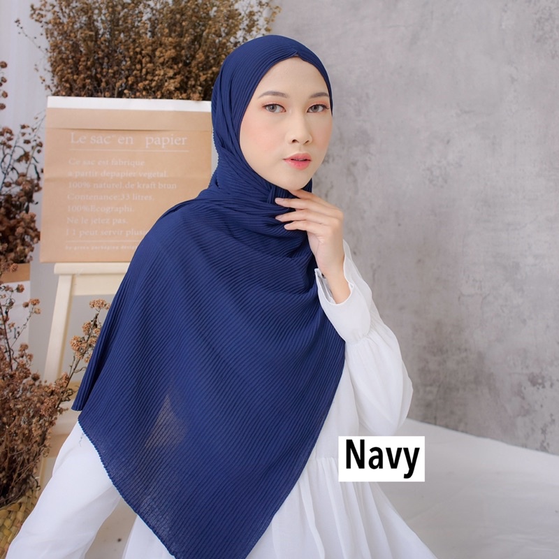 Pashmina Plisket Ceruty Babydoll/Pleated shawl