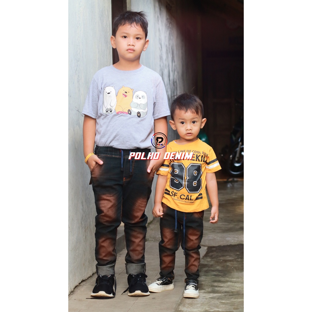 Celana Anak Jeans Panjang Usia 1-12 Tahun BY POLHO DENIM