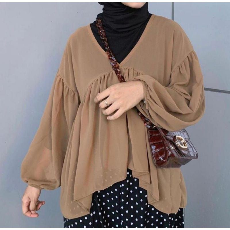 Sf- Outer Dealova blouse wanita | Atasan Wanita-5