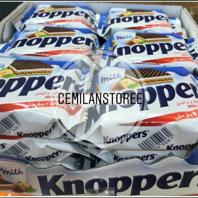 

Knoppers milk hazelnut snack crispy