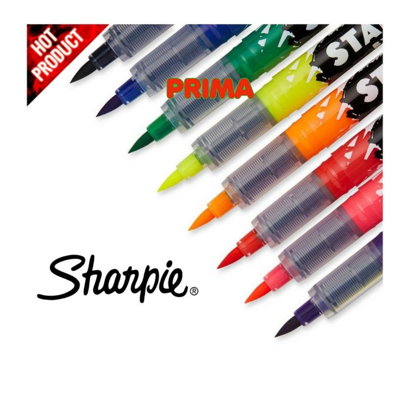 

BRUSH PEN SHARPIE STAINED (PERMANENT)