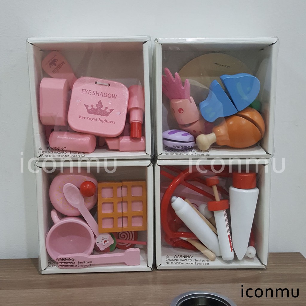 Miniso Mainan Pretend Toy Series Bahan Kayu