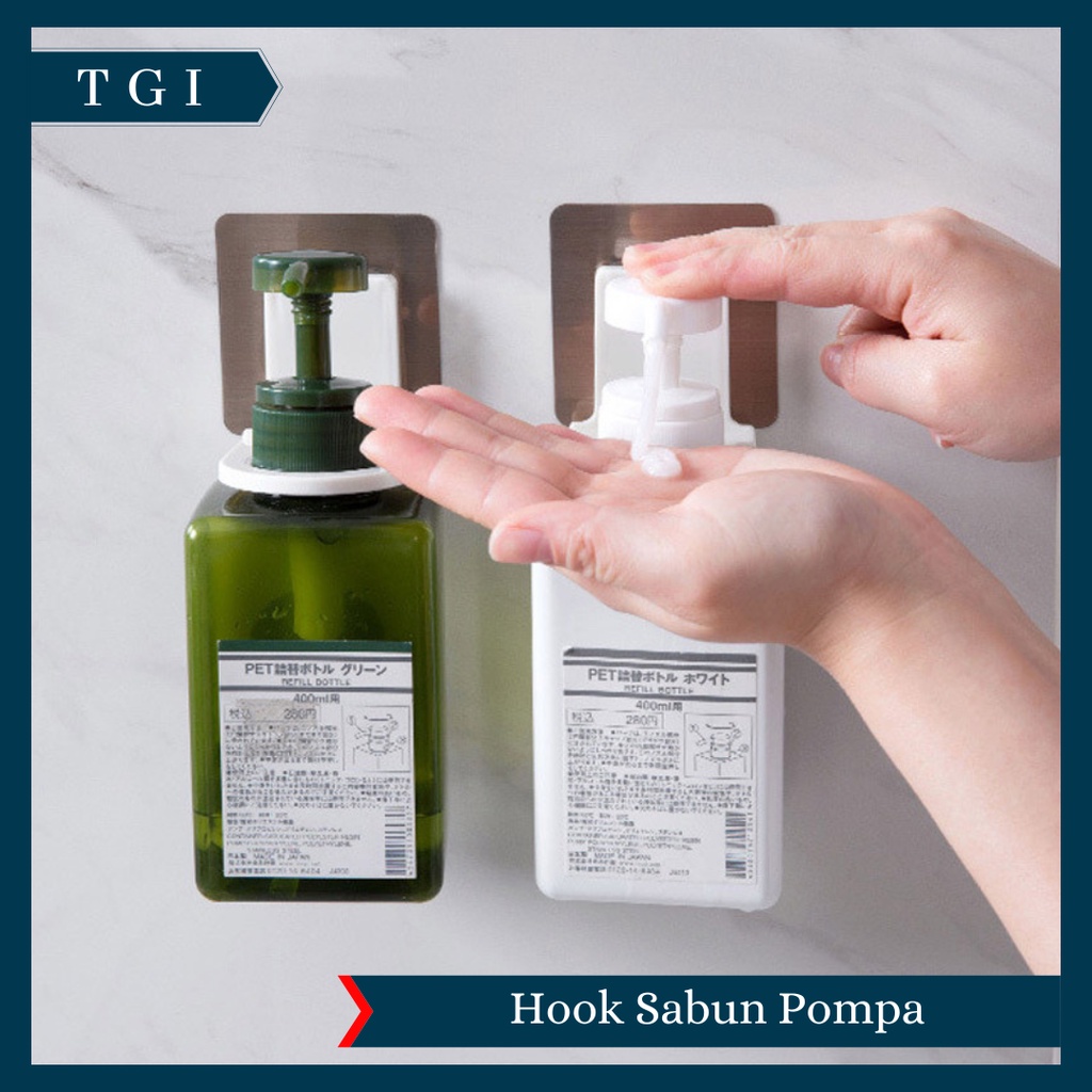 TGI - GANTUNGAN BOTOL SABUN SHAMPO DINDING KAMAR MANDI SERBAGUNA | HOLDER HOOK BOTOL SABUN MULTIFUNGSI | HOOK SABUN MANDI GANTUNGAN BOTOL SABUN SHAMPOO