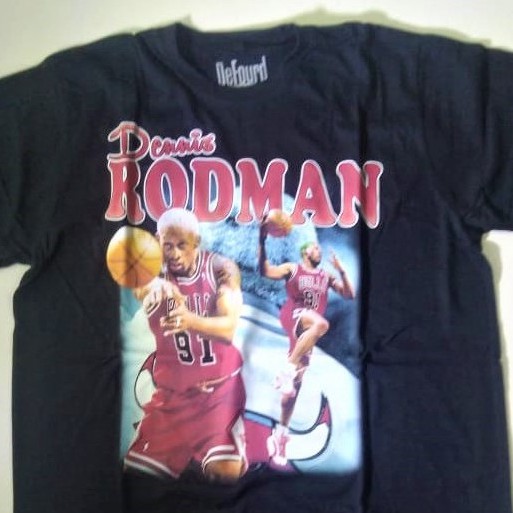 DENNIS RODMAN VINTAGE RAP TEE, RODMAN NBA T-SHIRT, THE LEGEND DENIS RODMAN T-SHIRT