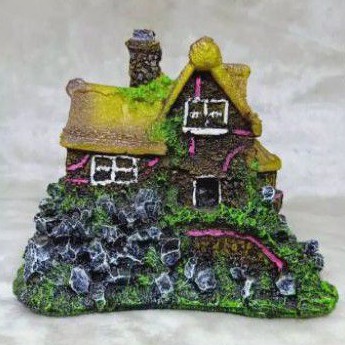 MAINAN HIAS AQUARIUM FIBER RUMAH BATU