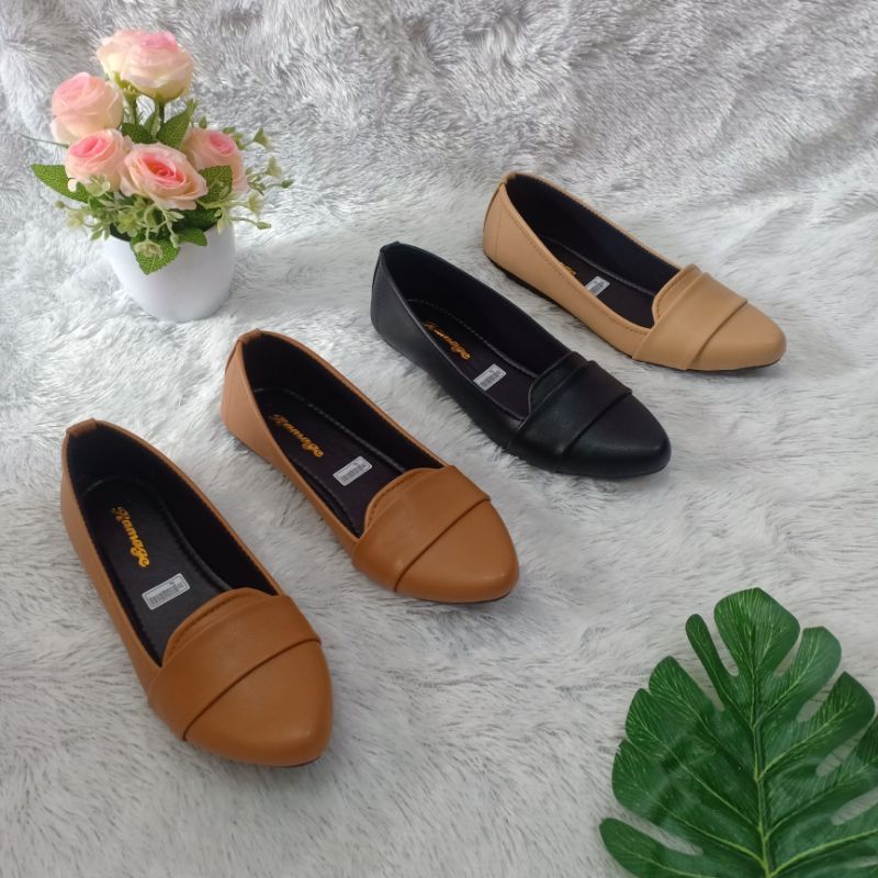 MURAH LEBAY - SEPATU WANITA FLAT SHOES SOL KARET H05 SIZE 37 / 44