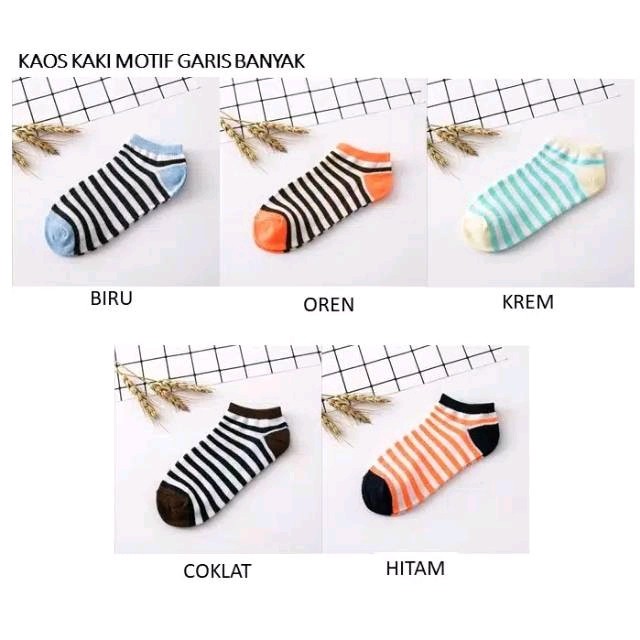 RSB KK217 Kaos Kaki Ankle Motif Kaos Kaki Semata Kaki Cute Kaos Kaki Import