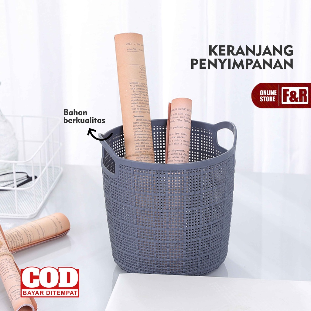 Tempat Penyimpanan Multifungsi Keranjang Serbaguna Organizer Storage Kosmetik Remote Alat Tulis Make Up Bahan Plastik