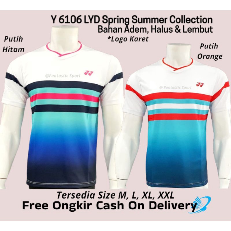 [COD] PUSAT BAJU BADMINTON YONEX PRIA GO IMPOR PREMIUM KAOS BULUTANGKIS LYD Y 6106 GRADEORI IMPORT A