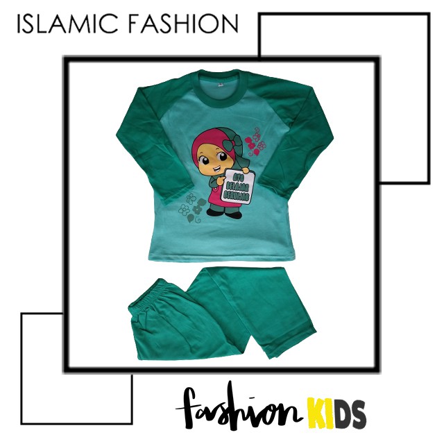 Baju Muslim Stelan Anak Prempuan (S-M-L-XL) Untuk Usia 1-10 Tahun - Setelan Anak Perempuan - Baju Anak Perempuan