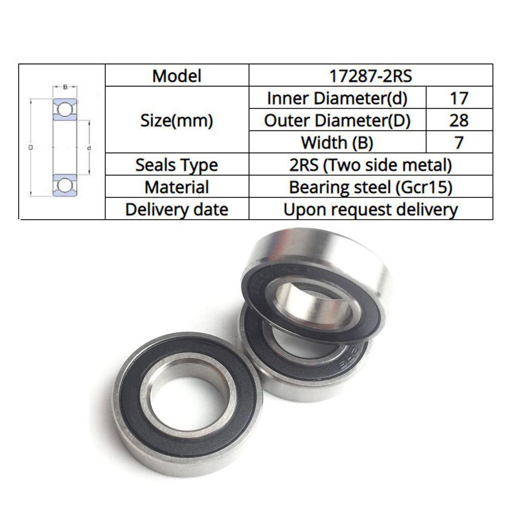 Lanfy Bantalan Sepeda Bunga Drum Bearing Sepeda Roda Perbaikan Bearing Bottom Bracket 17287RS MR17287 Bottom Bearing