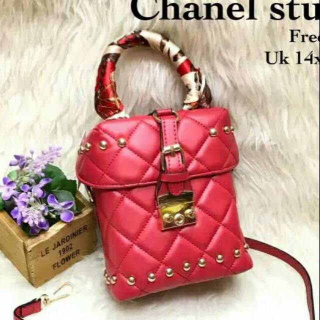 Chanel stude HandBag Tas Selempang Import Wanita