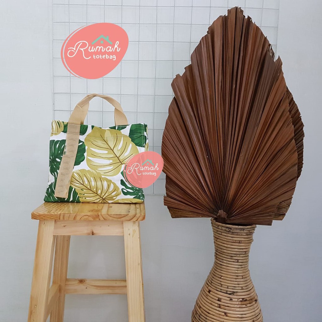 TAS SELEMPANG MOTIF FLORA HANDBAG WANITA IMPORT KOREA