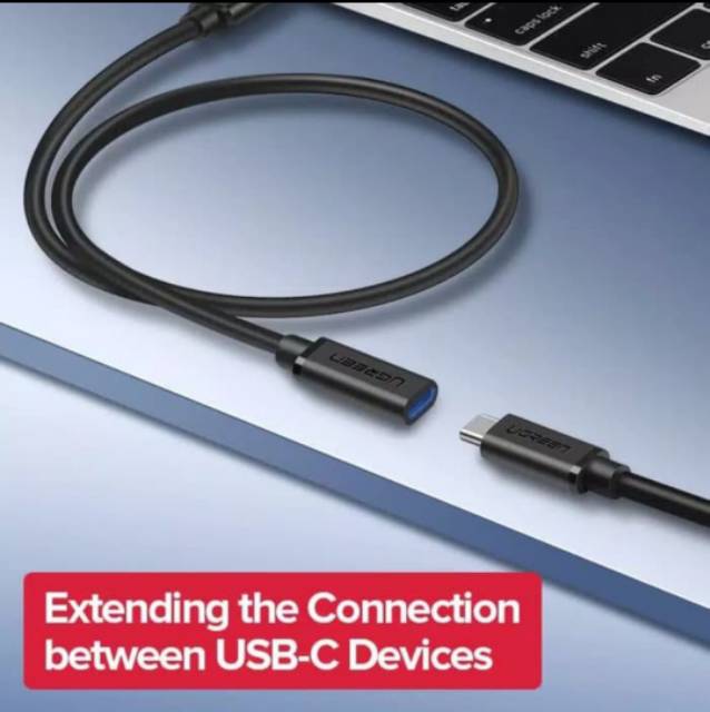 Ugreen Kabel Extension Type C to Usb Tipe C Thunderbolt Kabel Sambungan Usb Type C 3.1 To Usb C