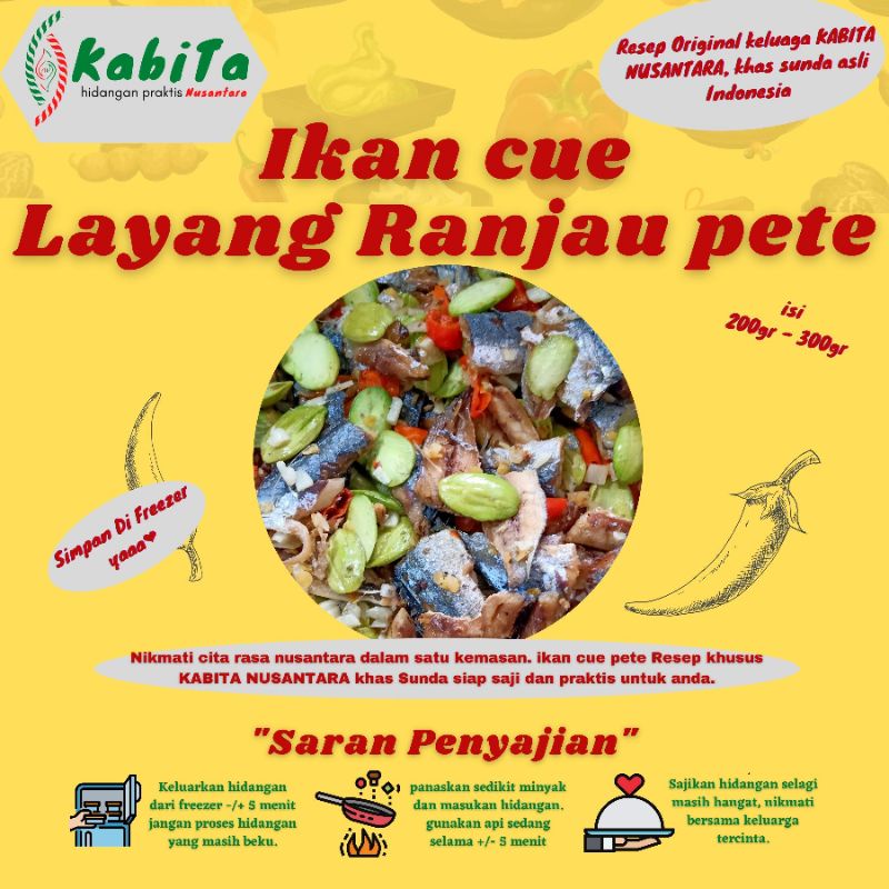 

Ikan Cue Layang Ranjau Pete, Praktis Frozen isi 200gr-300gr