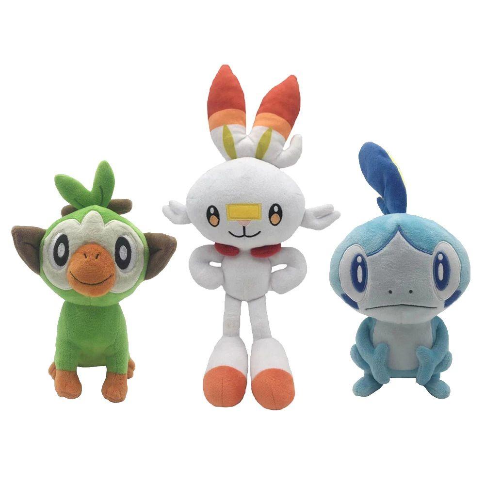 Quinton Sobble Mainan Koleksi Mainan Anak Boneka Kartun Untuk Anak Elf Figure Plush Toys Rabbit lizard monkey Pokemon Toys