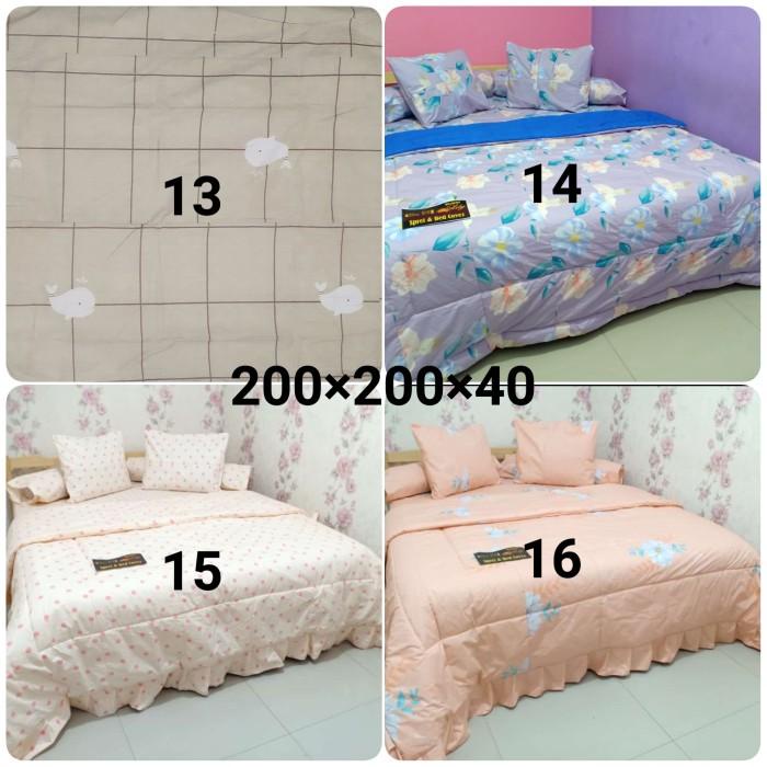 Nay / Sprei Perca My Love Ukuran 200X200 Extra King Size Tinggi 40Cm