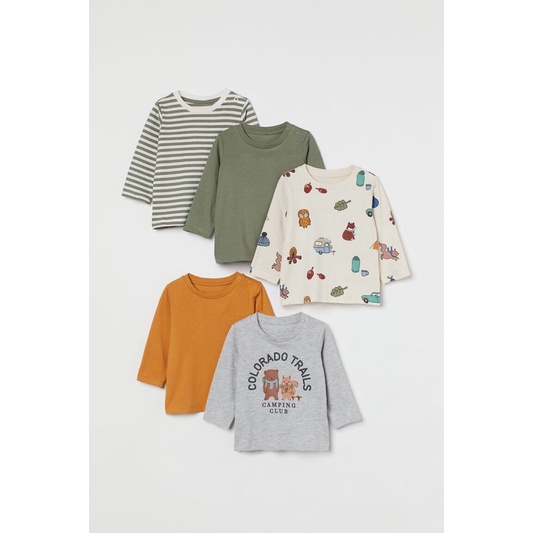 H&M TSHIRT SET LONGSLEEVE FOR BOY