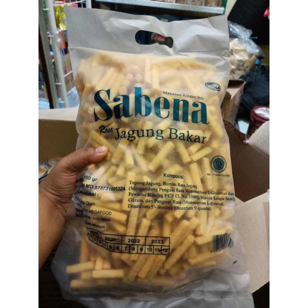 

Snack Stick Sabena 360gr Cemilan Stick Makanan Enak / Cemilan / Bandung