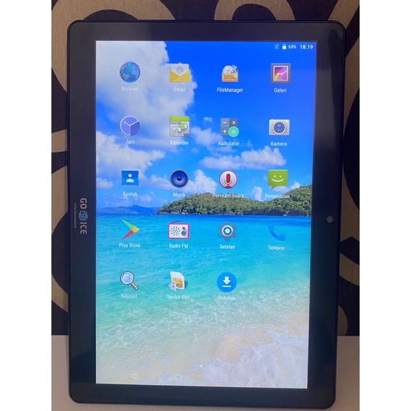 tablet go ice layar 10inc 4GLTE 2 sim on