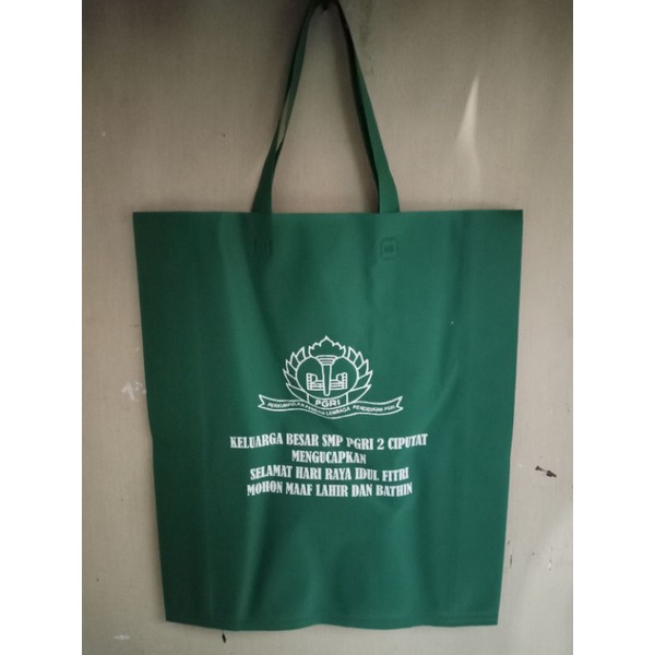 TAS SPUNBON SABLON 38X45 TAS UNTUK SOUVENIR WEDYNG SEMBAKO TASYAKURAN PROMOSI TOKO