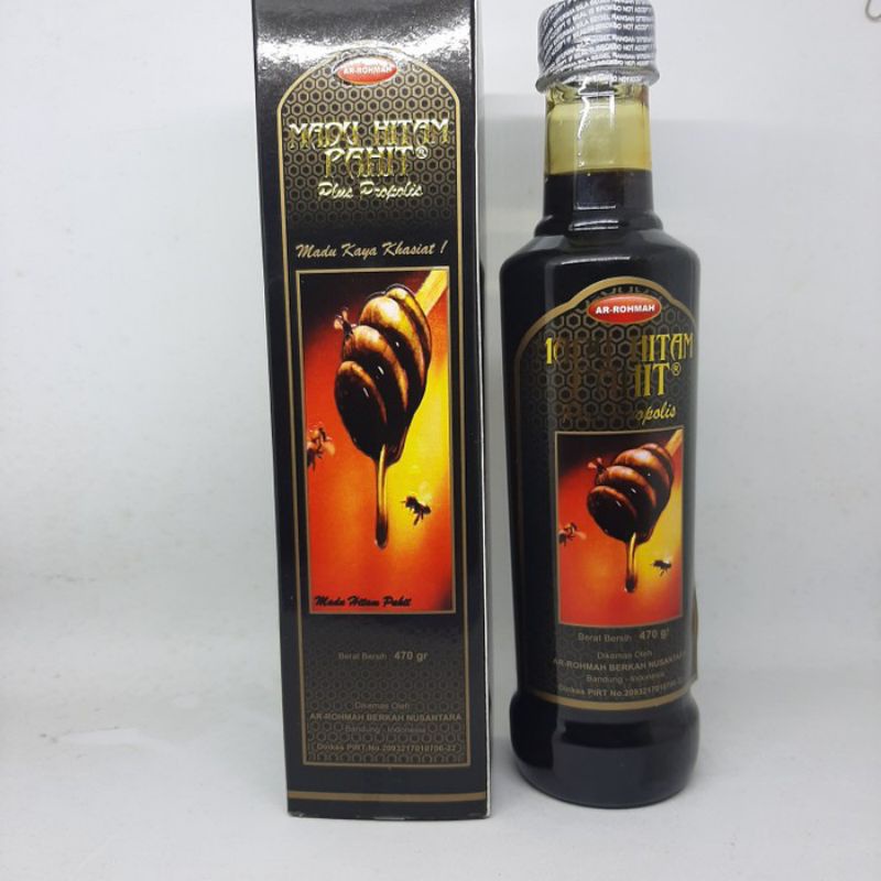 

Madu Hitam Pahit Plus Propolis Ar Rohmah