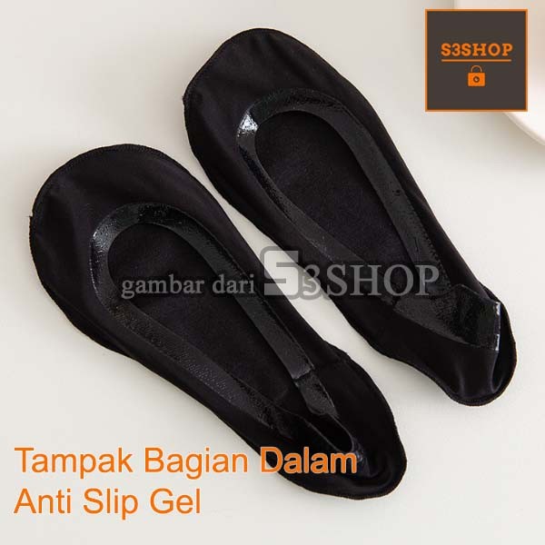 Kaos Kaki Tipis Hidden Socks Women Wanita Anti Slip Anti Lecet Gel