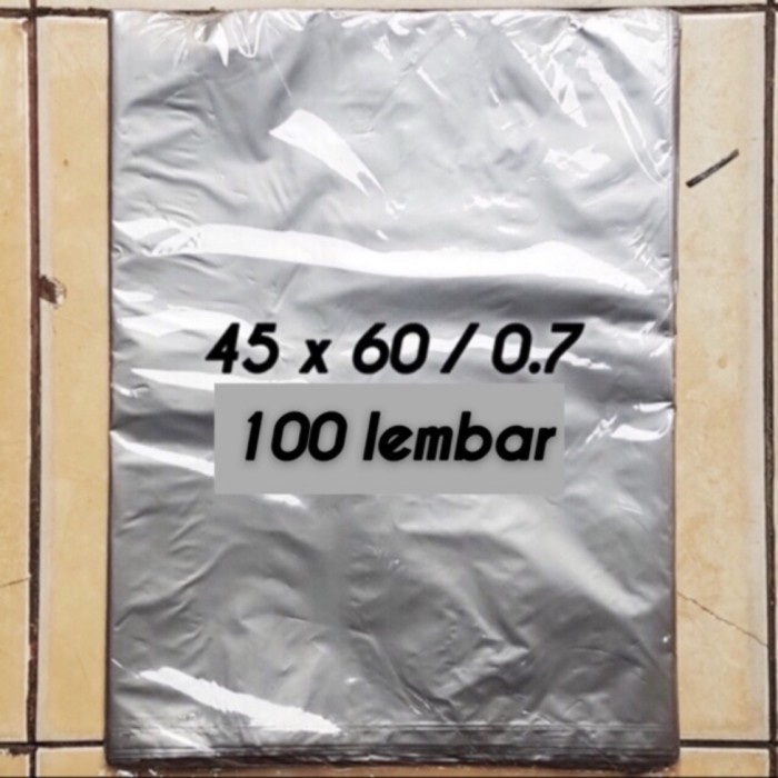

Ginger- plastik packing olshop JUMBO SILVER 45x60 0.7 100 lembar