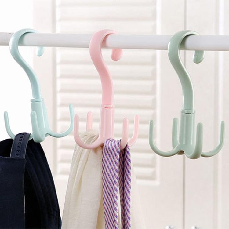 Gantungan Lemari Hanger Multifungsi Tas Topi Dasi Shall 4 Hook | yanna866