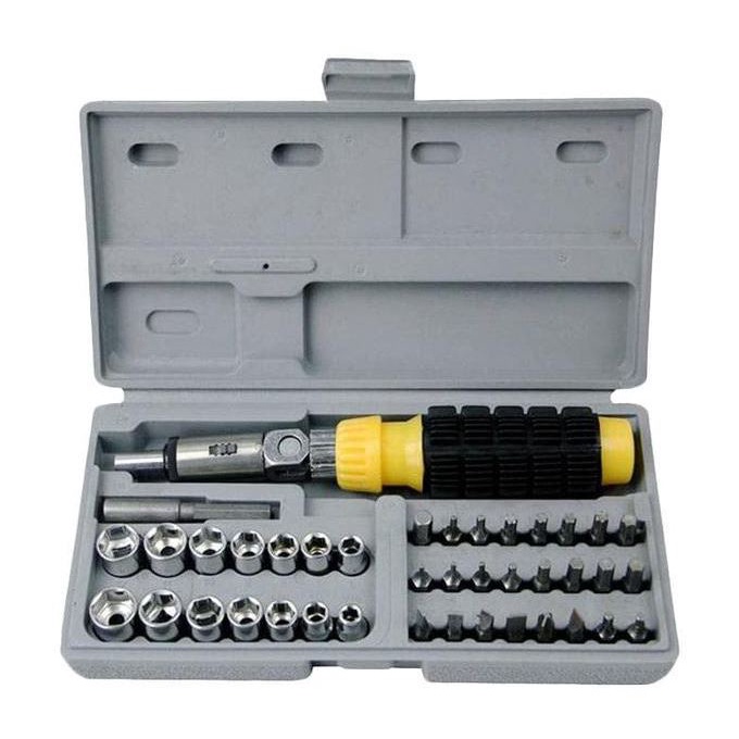 Tool Kit 41 In 1 Kunci Sock - Pas - SHOCK - Sok Obeng Alat Bengkel Set