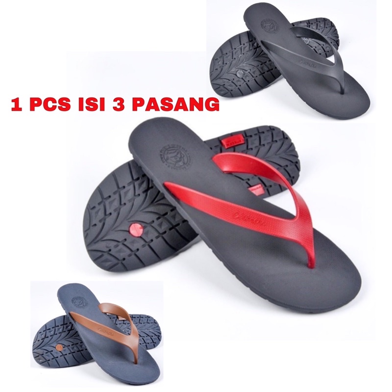 PROMO BELI 1 GRATIS 2 Sandal Pria Karet Import Spazio Originial Sendal Jepit Pria Casual Santai Dist