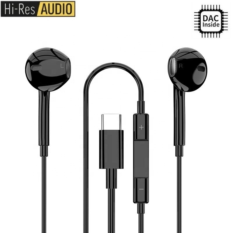 Digital Chip Headset Type C Earphone HiFi Audio Wide Compatibility