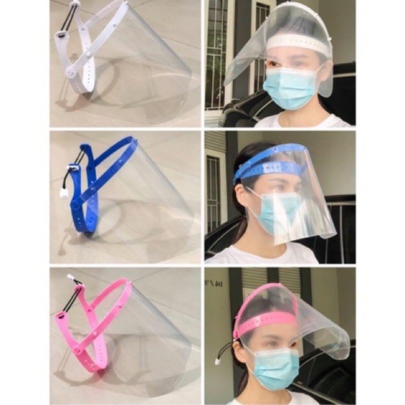 Face shield Bahan Premium Up and Down face shield helm APD Cocok untuk dewasa dan anak anak