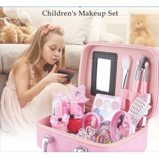 Mainan Kosmetik Anak Perempuan Mainan Make Up Anak Cewek Children Pretend Plays Kado Anak Rias Wajah Tas Kosmetik Anak Make Up KIt Set