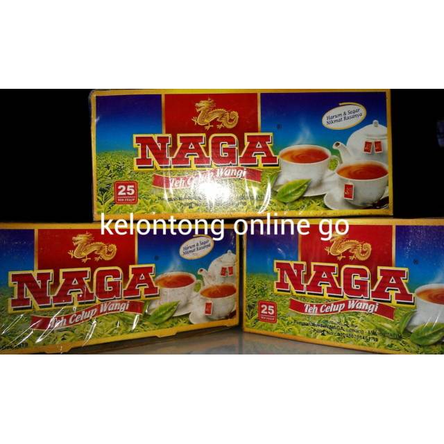 

TEH NAGA CELUP ISI 25/KOTAK ASLI MALANG