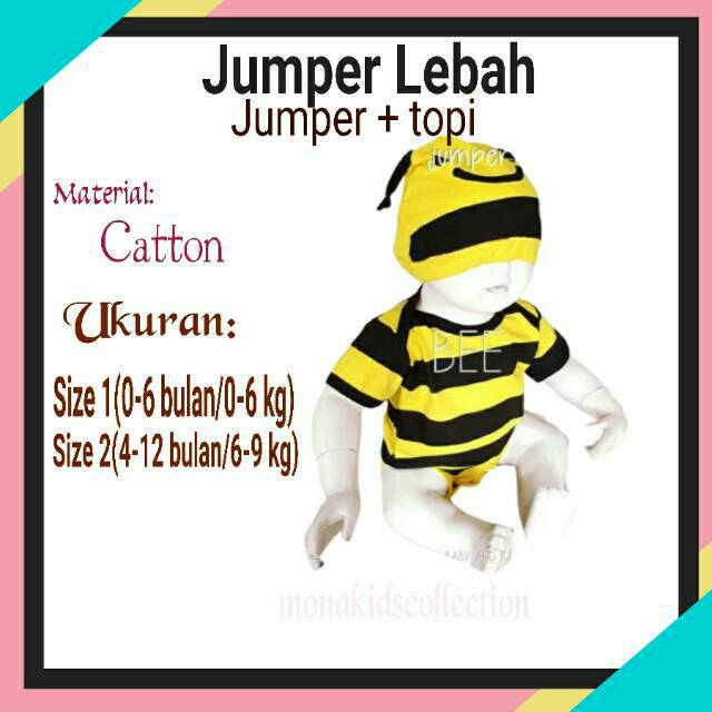 Jual Baju Bayi Laki Laki Perempuan Jumper Kostum Bayi Lucu lebah baju bayi pakaian bayi baju anak
