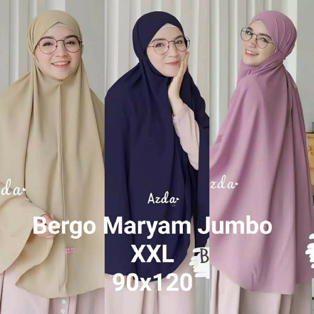 Bergo Maryam Jumbo XXL 95x120/ Bergo Hannah Jumbo Diamond