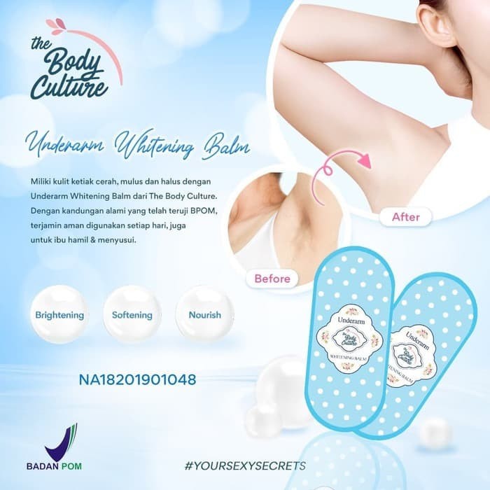 ✨ AKU MURAH ✨The Body Culture Cupcake Underarm Whitening Cream / Pemutih Ketiak