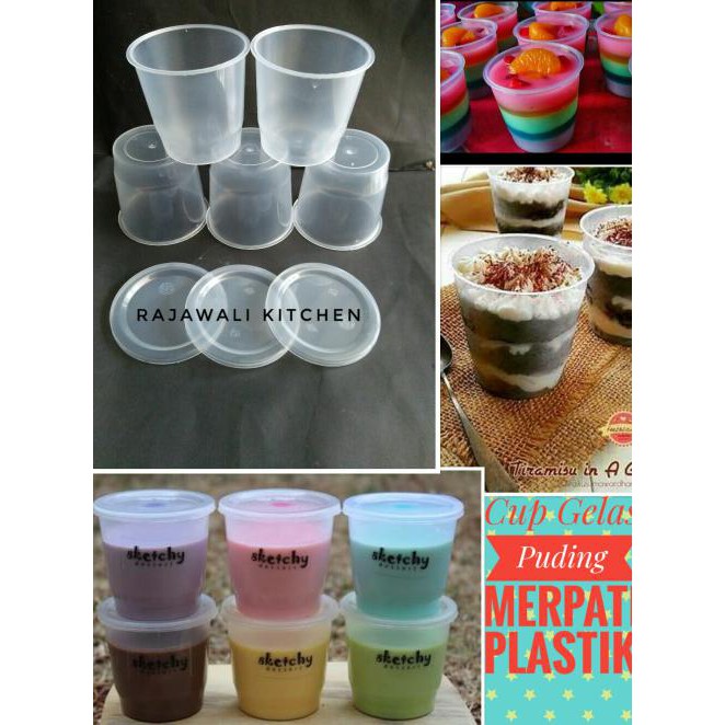 Promo Cup Gelas Salad Puding Merpati Plastik