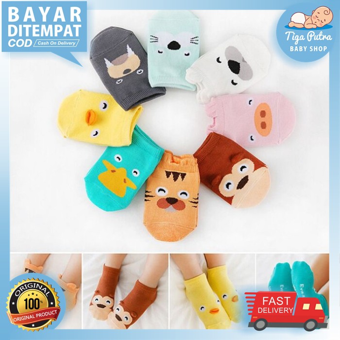 Kaos Kaki Bayi Anak Karakter Kaus Kaki Anti Selip Import Katun Lembut Aneka Motif Baby