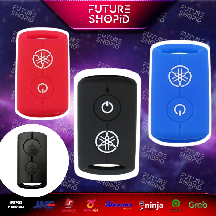 Sarung Remote Keyless Cover Nmax/Aerox/Fazzio/Xmax/Fazzio/Freego/Lexi/Filano Silicone Kondom Kunci Motor Yamaha