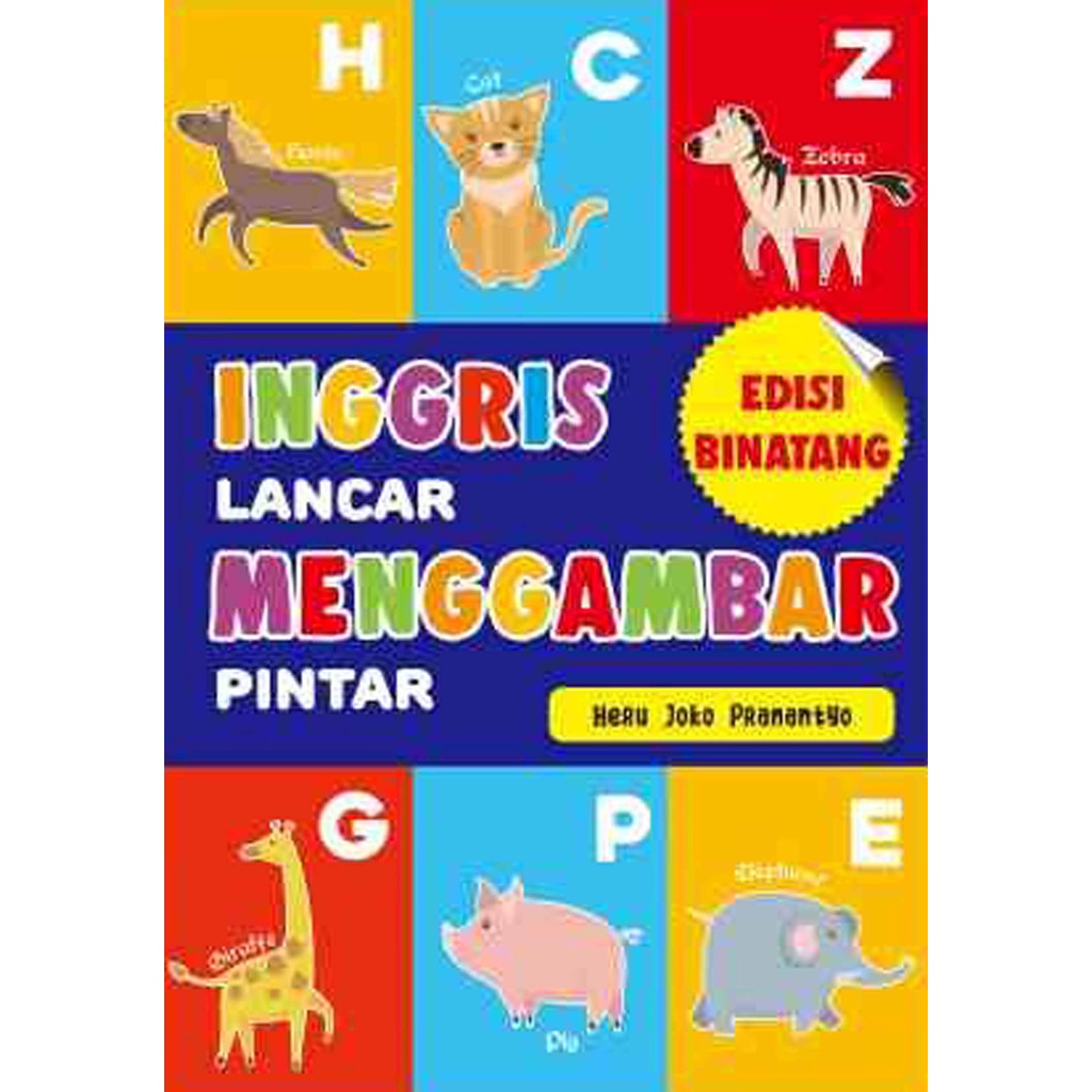 Jual Buku Inggris Lancar Menggambar Pintar, Edisi Binatang - Original