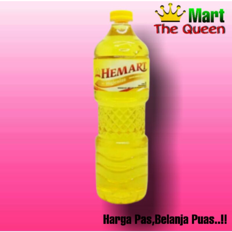 

Hemart/Mer Lain minyak goreng 1 liter botol/refil