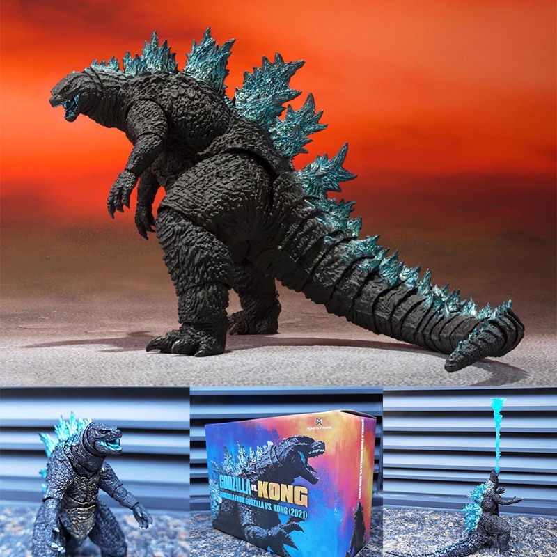 S.h. Vs MonsterArts Kong Godzilla Action Figure Dekorasi Model Koleksi Mainan