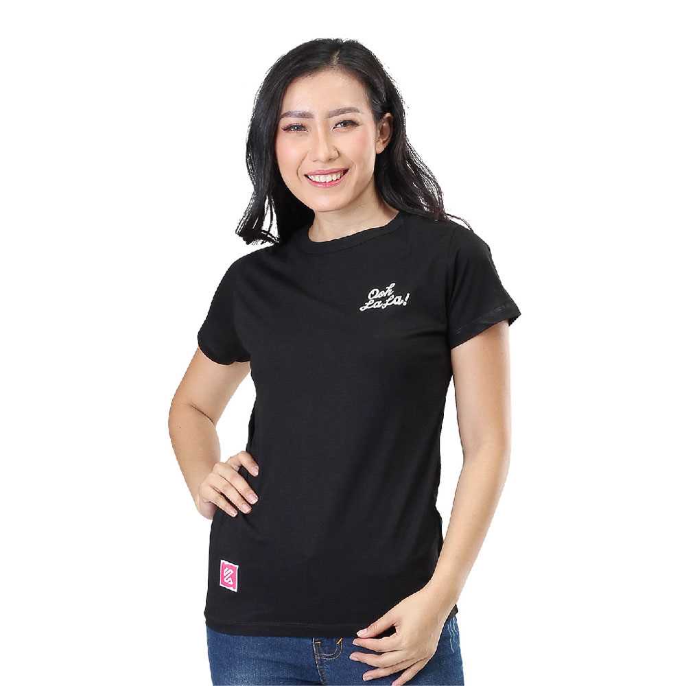 KAOS WANITA KEKINIAN WARNA HITAM BAJU CEWEK LENGAN PENDEK ORIGINAL 248