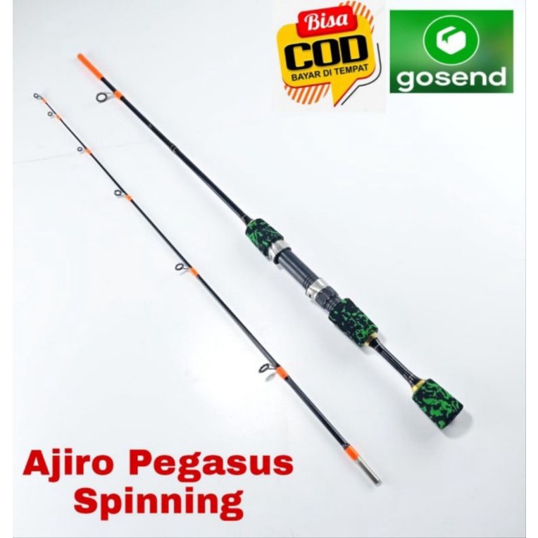 terlaris murah joran medium spinning fiber solid padat Ajiro Pegasus 100 135 150 165 180 cod