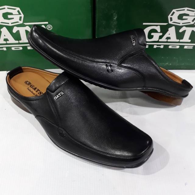 Sepatu sandal slop lancip GATS ZU-0061 original kulit