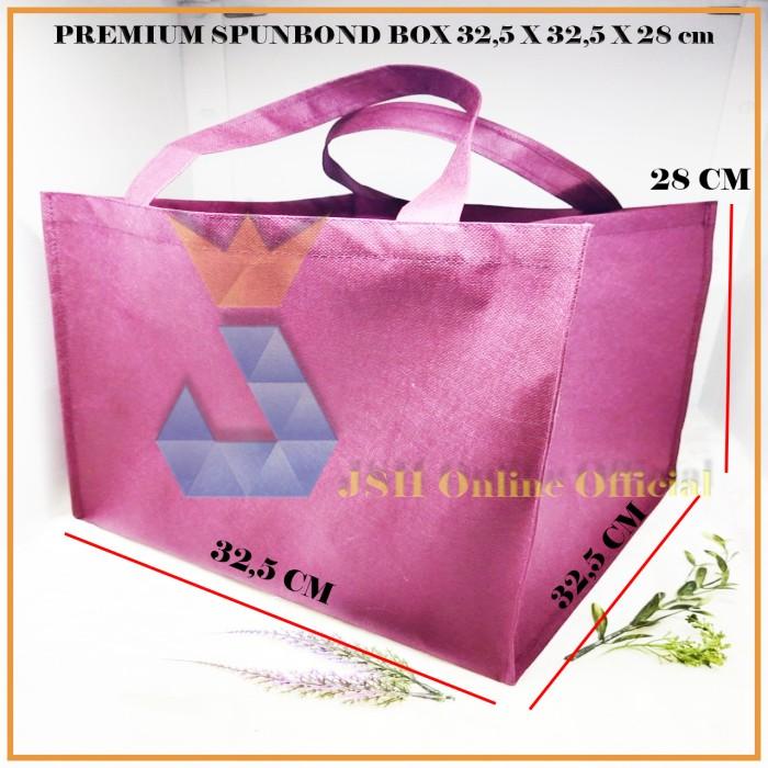 

Kemasan [Premium] Tas Spunbond 32,5 X 32,5 X 28 Cm Kantong Goodie Kotak Kue